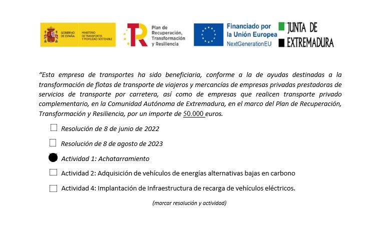 Ayuda achatarramiento – NextGenerationEU