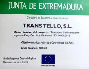 Junta de Extremadura – Transporte medioambiente ISO 14001