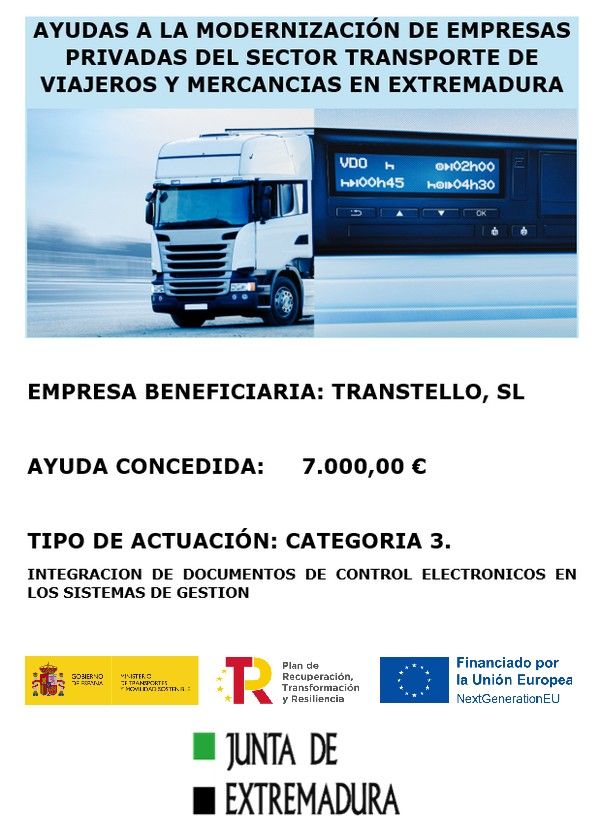 Ayuda a la modernización de empresas de transporte
